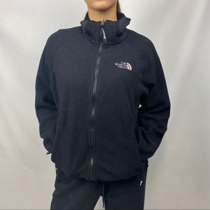 The North Face black Fleece Zip Up